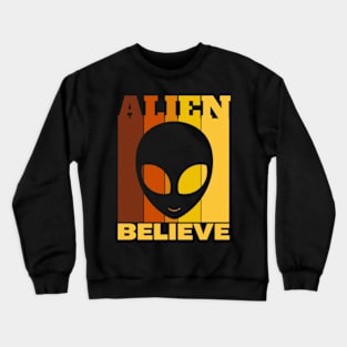 Retro Vintage Alien Crewneck Sweatshirt